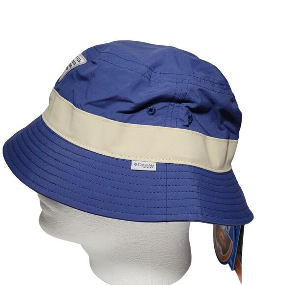 Columbia PFG Bucket Hat Size L/XL UPF 50 Blue Lightweight Packable Unisex NEW - Picture 3 of 14